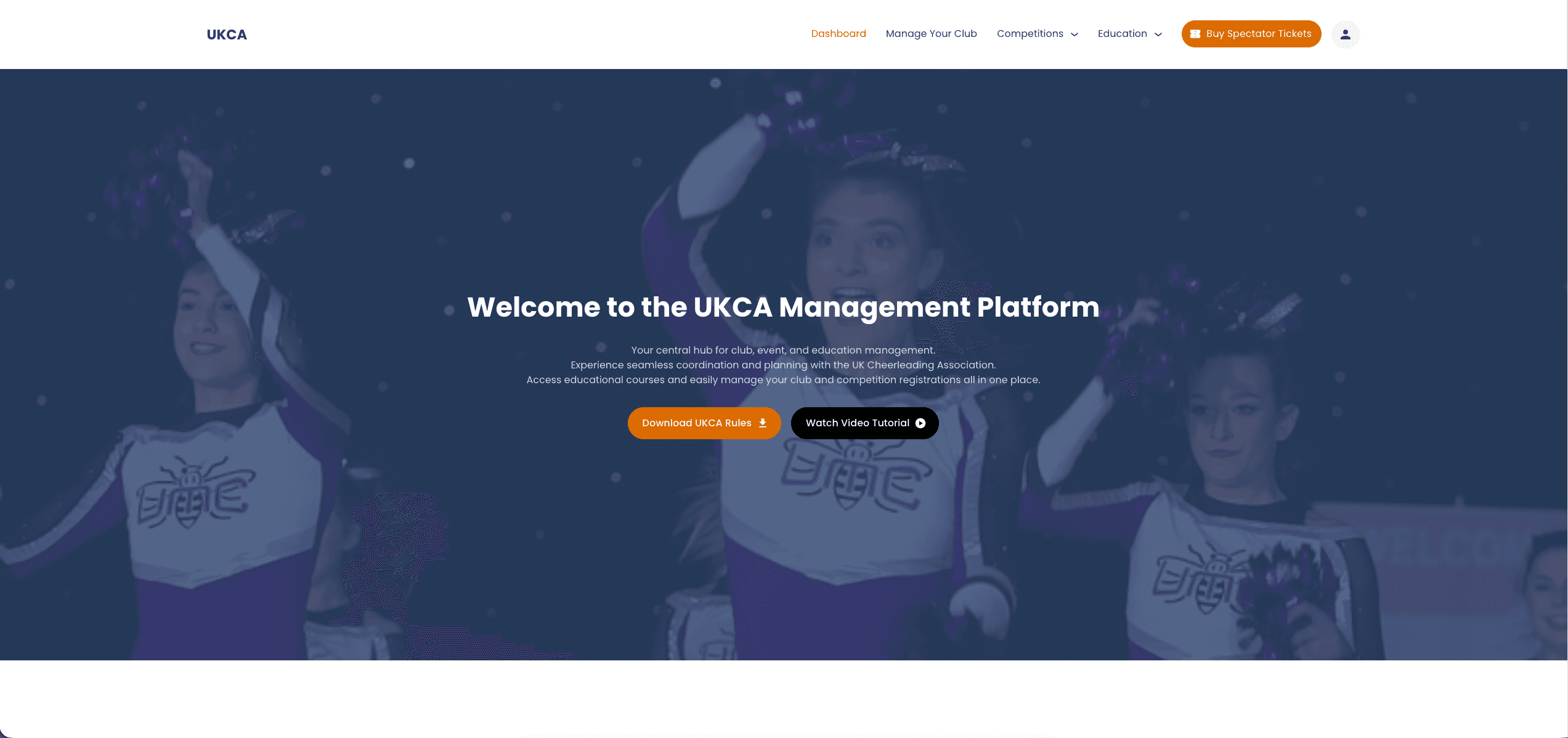 UKCA management dashboard